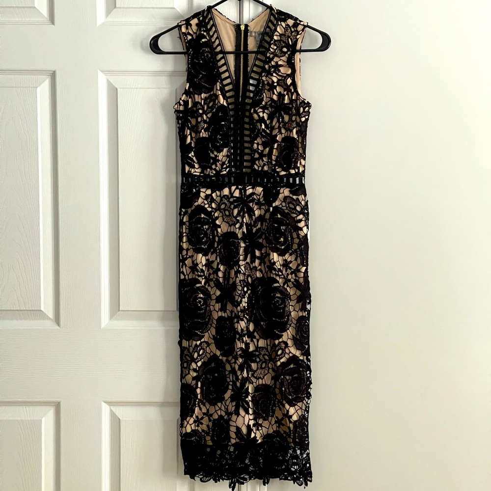 Black lace cocktail dress NWT